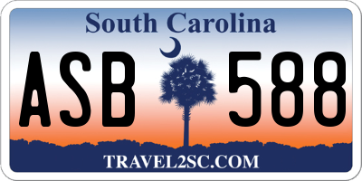 SC license plate ASB588