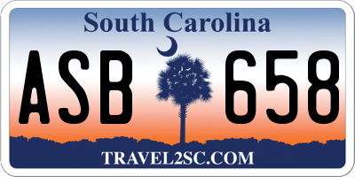 SC license plate ASB658