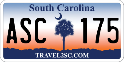 SC license plate ASC175