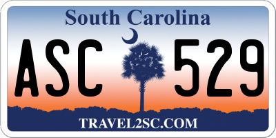 SC license plate ASC529