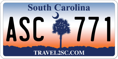 SC license plate ASC771