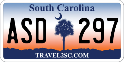 SC license plate ASD297