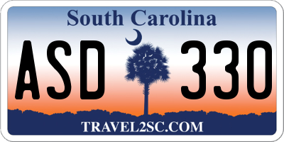 SC license plate ASD330