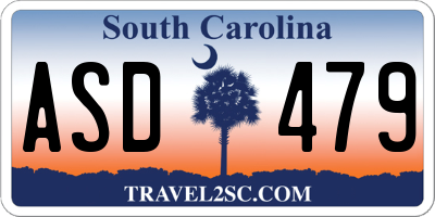 SC license plate ASD479