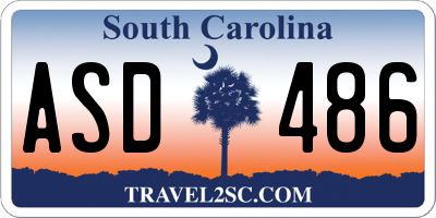 SC license plate ASD486
