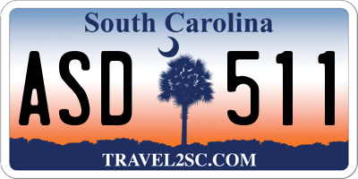 SC license plate ASD511