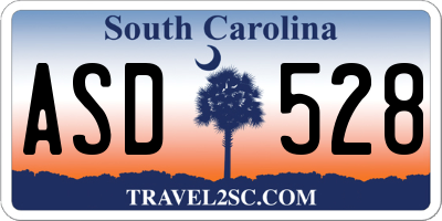 SC license plate ASD528
