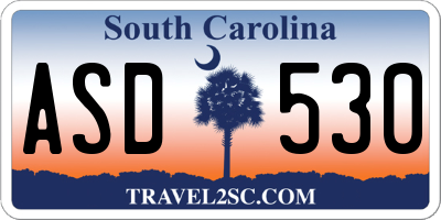 SC license plate ASD530