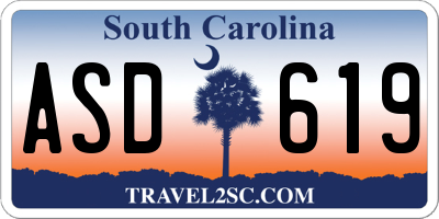 SC license plate ASD619