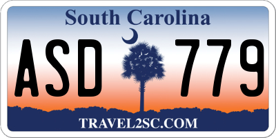 SC license plate ASD779