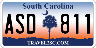 SC license plate ASD811