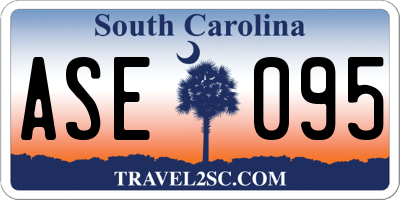 SC license plate ASE095