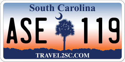 SC license plate ASE119