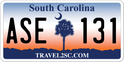 SC license plate ASE131