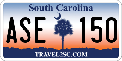SC license plate ASE150