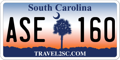 SC license plate ASE160