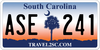 SC license plate ASE241