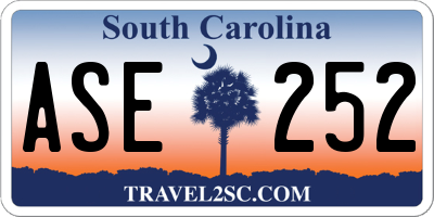 SC license plate ASE252