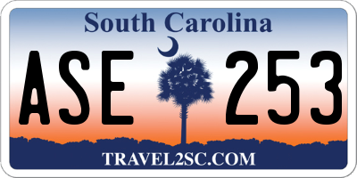 SC license plate ASE253