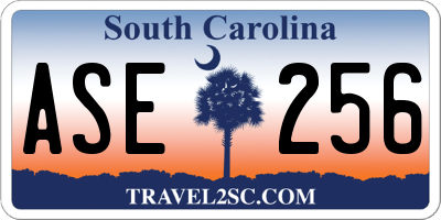 SC license plate ASE256