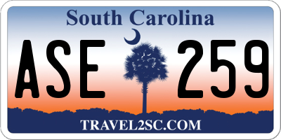 SC license plate ASE259