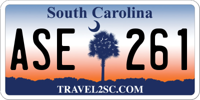 SC license plate ASE261