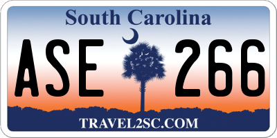 SC license plate ASE266