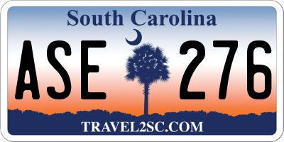 SC license plate ASE276