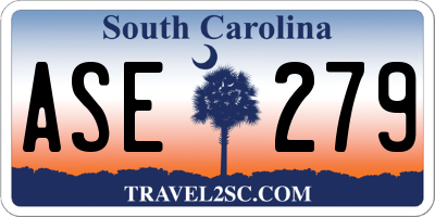 SC license plate ASE279