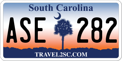 SC license plate ASE282