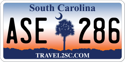 SC license plate ASE286