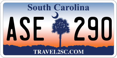 SC license plate ASE290