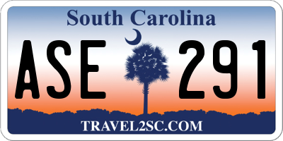 SC license plate ASE291