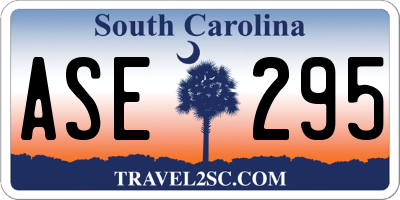 SC license plate ASE295