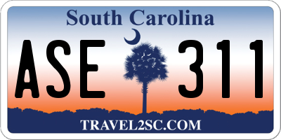 SC license plate ASE311