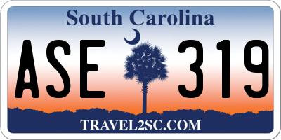 SC license plate ASE319