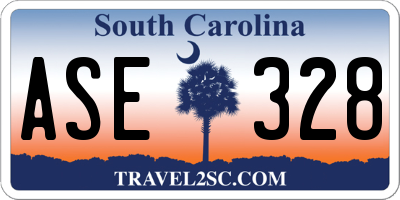 SC license plate ASE328