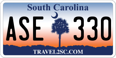 SC license plate ASE330