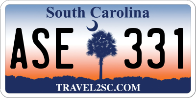 SC license plate ASE331