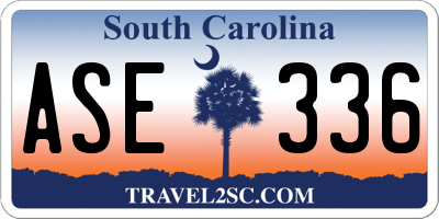 SC license plate ASE336