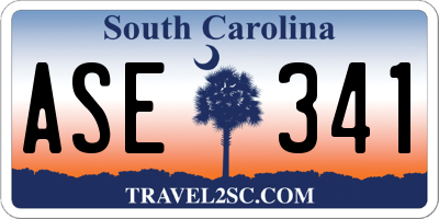 SC license plate ASE341