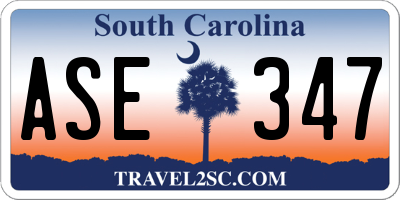 SC license plate ASE347
