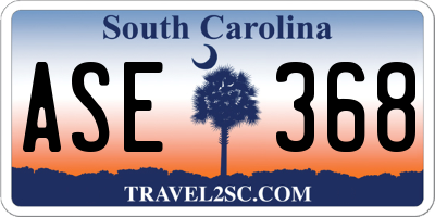 SC license plate ASE368