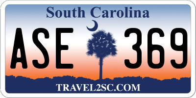 SC license plate ASE369