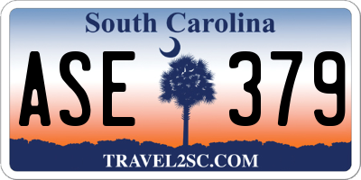 SC license plate ASE379