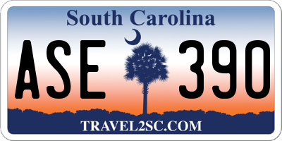 SC license plate ASE390