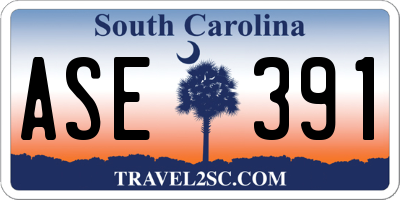 SC license plate ASE391