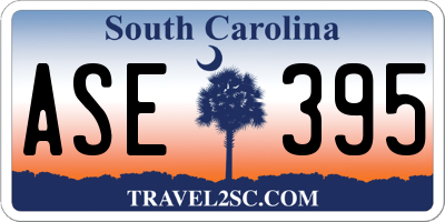 SC license plate ASE395