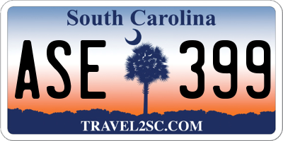 SC license plate ASE399