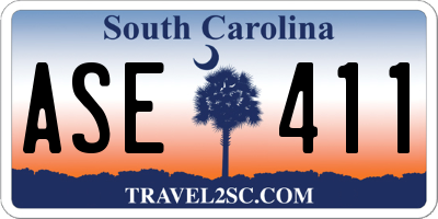 SC license plate ASE411